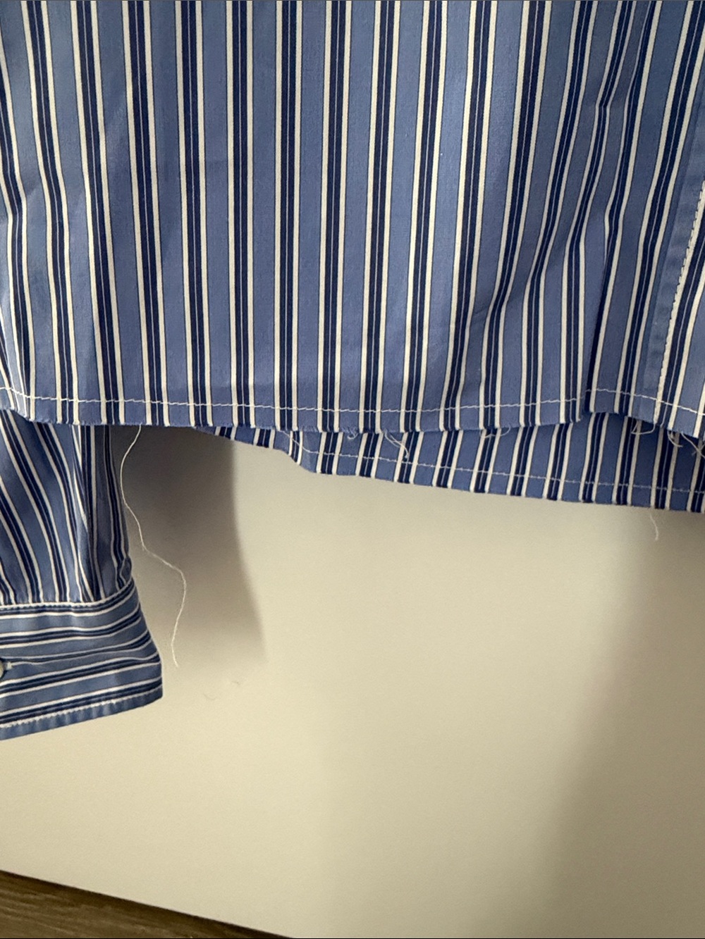 Miu Miu Blue Striped Cotton Cropped - Picture 8 of 12
